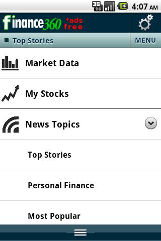 Android application Finance 360 *Ads FREE! screenshort