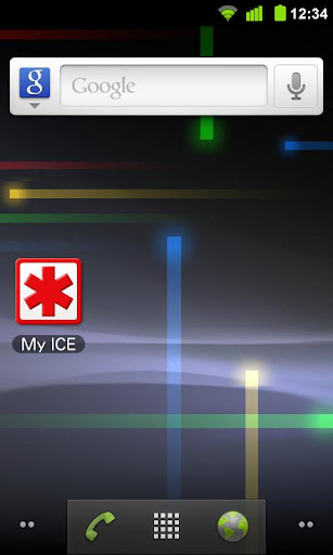 My ICE - CARD DISPLAY WIDGET