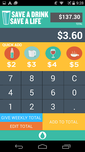 Save a Drink Tracker