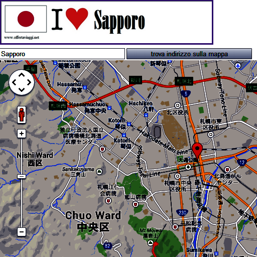 Sapporo map