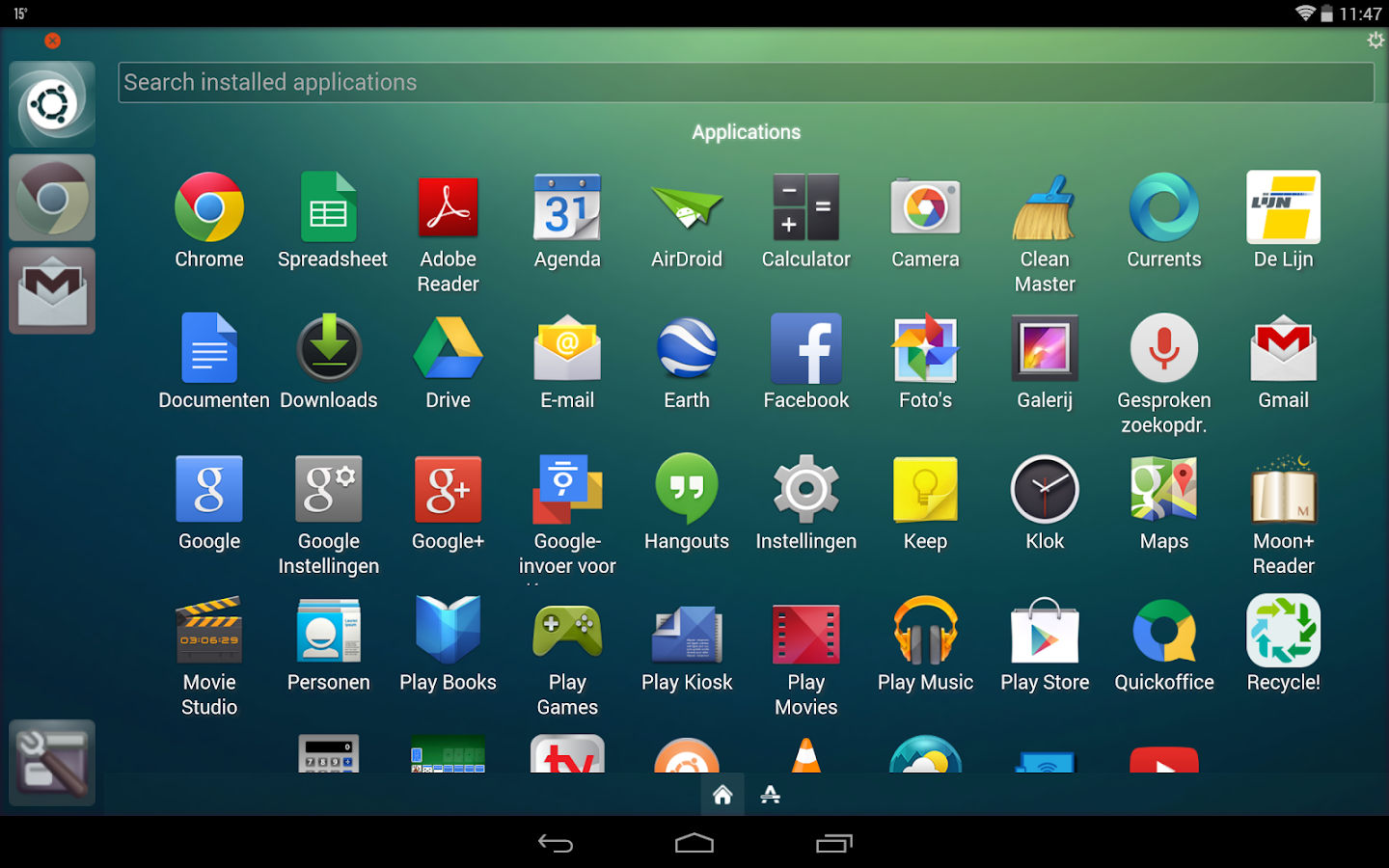 Ubuntu Launcher (Beta) - screenshot
