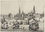 Gezicht op Amsterdam, vanaf het IJ (plaat II)