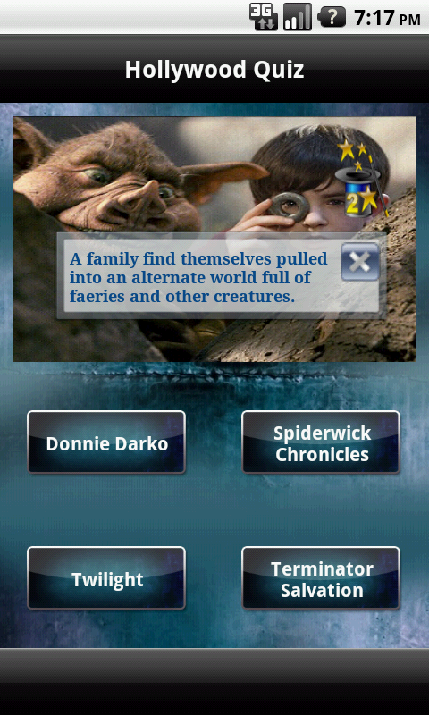 Hollywood Quiz Screen 2