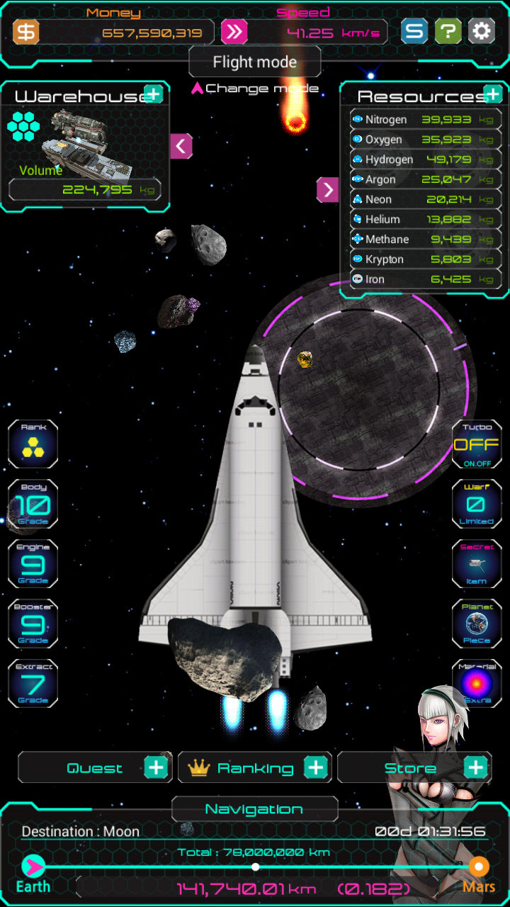 Space Clicker - secret of Mars Screen 3
