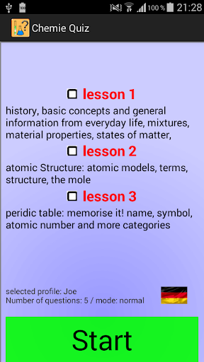 Chemistry Quiz