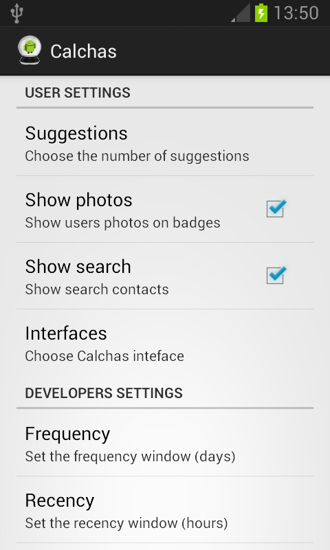 Calchas App - screenshot