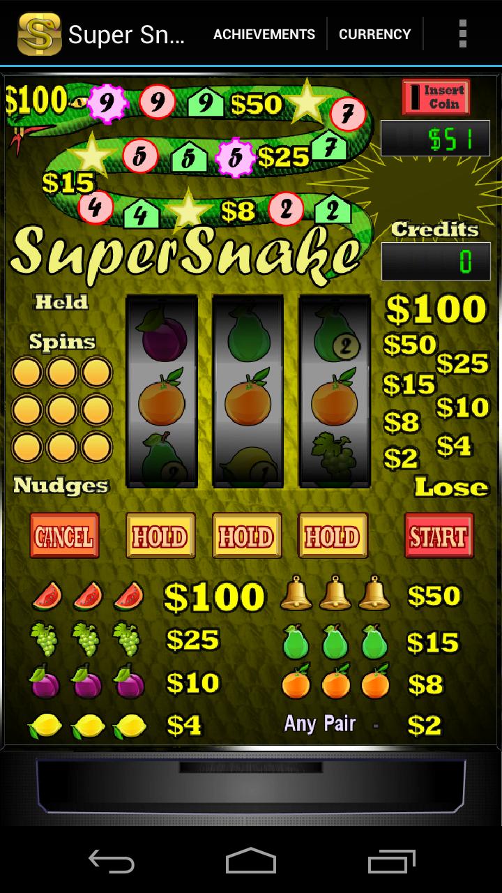 Super Snake Slot Machine + Screen 1
