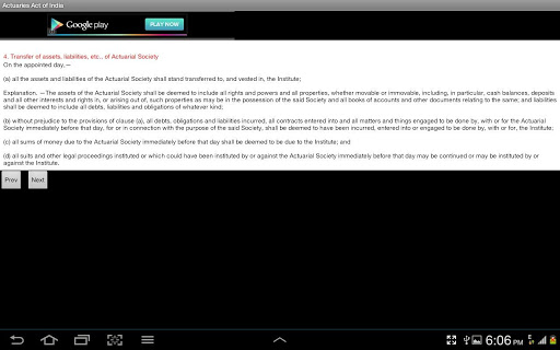 【免費書籍App】Actuaries Act of India-APP點子