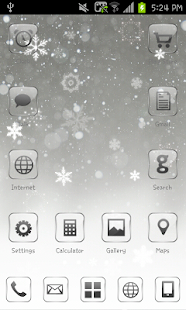 How to download Snowflake go launcher theme lastet apk for pc