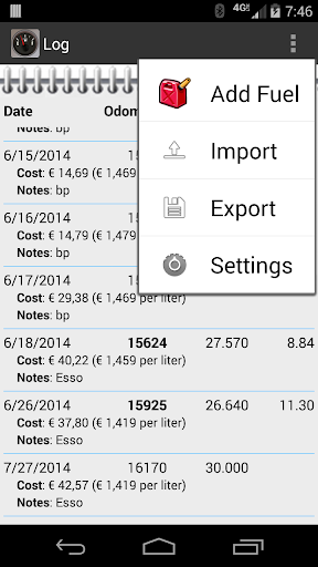 【免費交通運輸App】FillUp - Fuel Log-APP點子