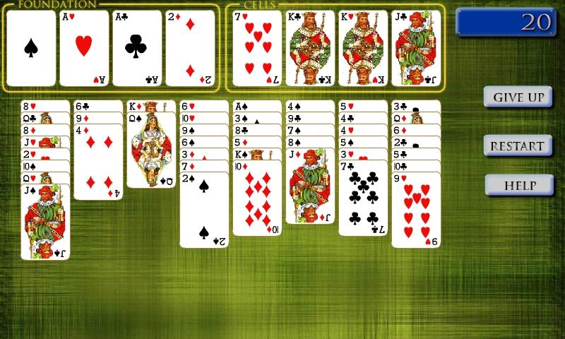 Freecell Solitaire Screen 3