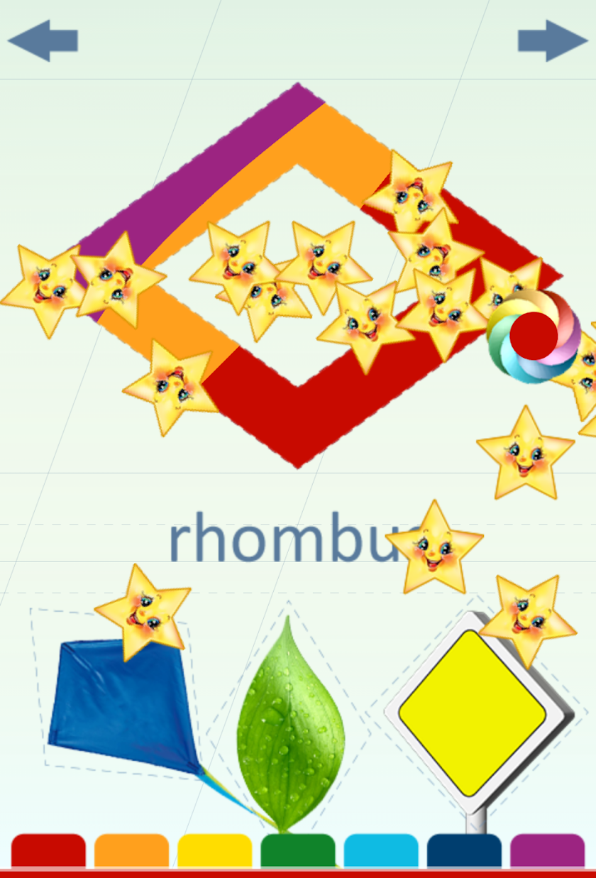 Shapes for Kids - Coloring Screen 2