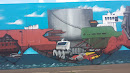 Wall Art Ship at Grenaa