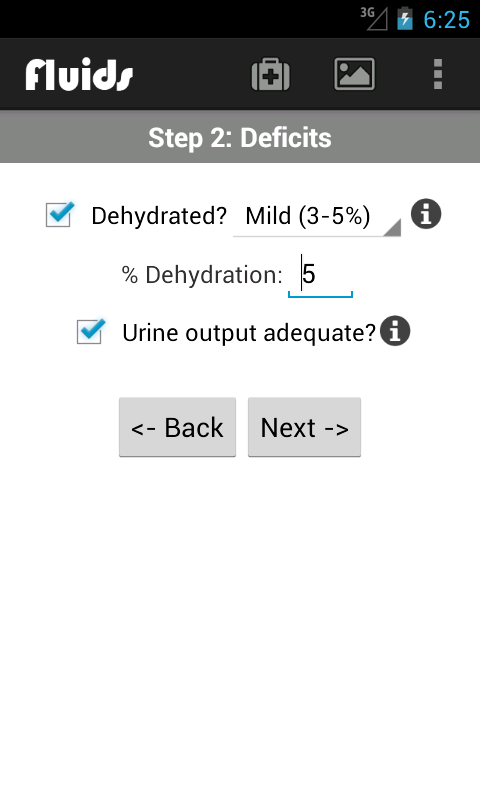 Fluids: Electrolyte Management Screen 2