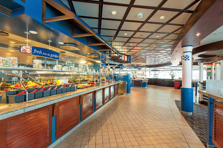 Have a nice meal at Mariner of the Seas' Windjammer Cafe for breakfast, lunch or dinner.