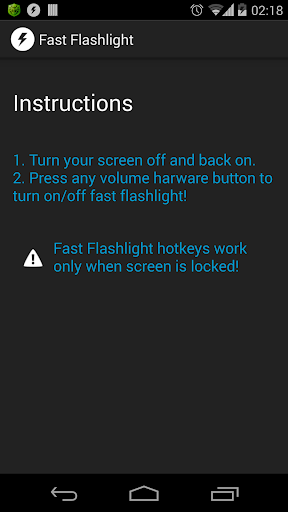 Fast Flashlight