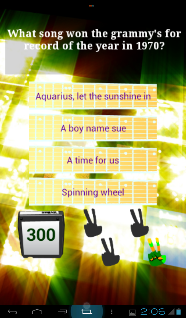 70s Music Trivia Screen 3