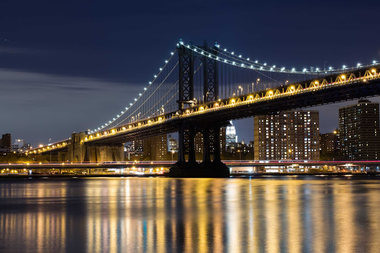 Manhattan Bridge in New York.