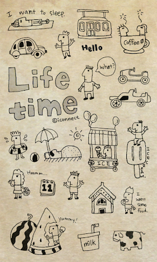 Life time go launcher theme