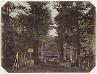 Ingang van een tempel in Nikko