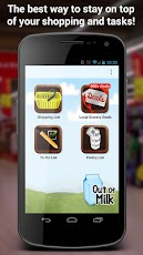 screenshot of Out of Milk Shopping List