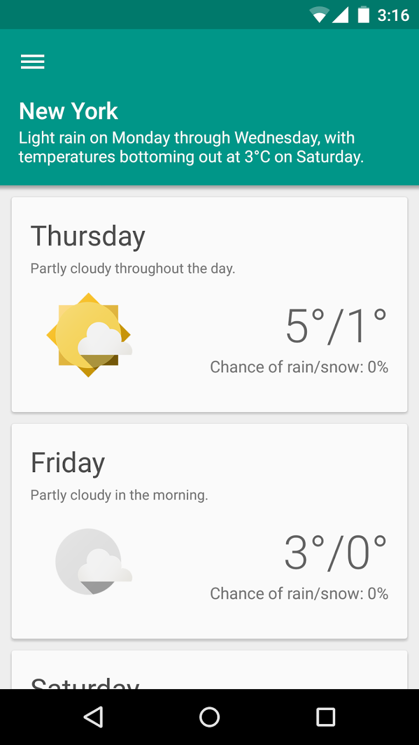 Simple Weather Screen 2