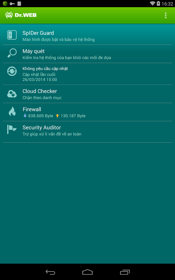 Tải về Dr.Web v.9 Anti virus Life lic android miễn phí | cracked 2014