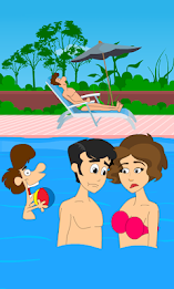 Casual Swimming Pool Kissing 2 poster 3