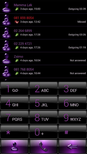 Dialer Black Pink Gloss Skin