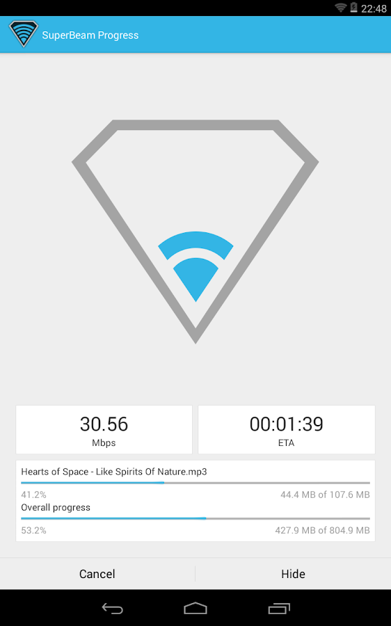 SuperBeam | WiFi Direct Share - screenshot