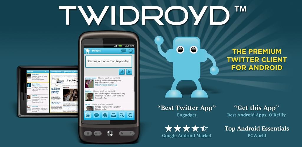 Https top androidd. Twidroid. Клиент для Твиттер. Twidroid os. Андроид Мэт про.