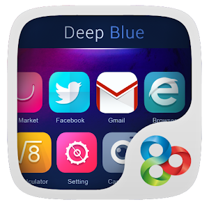 Deep Blue GO Launcher Theme.apk 1.0