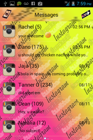 Social Selfie Go SMS Pro Theme