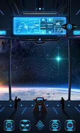 Space trip GO Launcher Theme poster 2