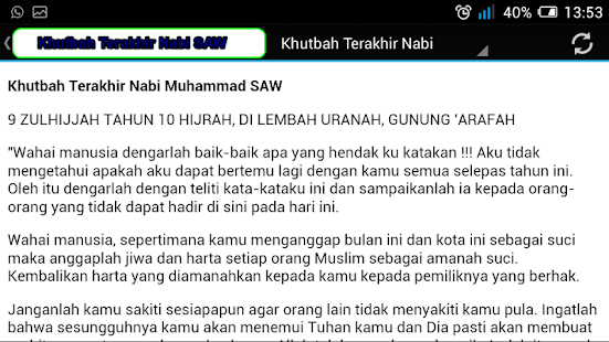 download Pesanan Khutbah Terakhir Nabi free