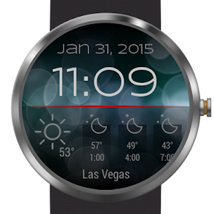 Weather for Bokeh Watch Face screenshot for Android