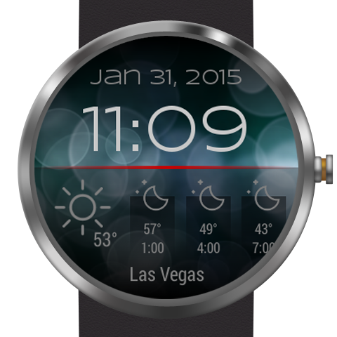 Weather for Bokeh Watch Face Screen 1