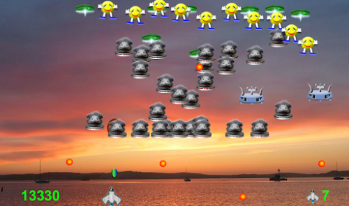 Android application Earth and space invaders screenshort