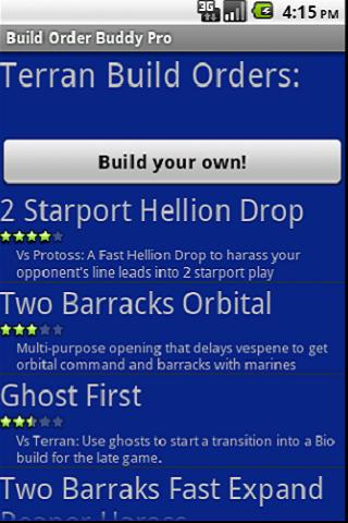 Build Order Buddy Pro Screen 2