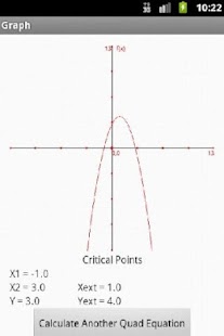 Quadratic Equation Solve/Graph Screenshots 2