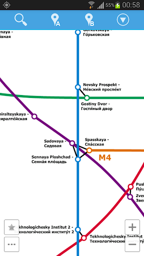 Saint Petersburg Metro Map