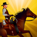 Cowboy Horseback Riding Race mobile app icon
