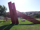Red Pipes Statue