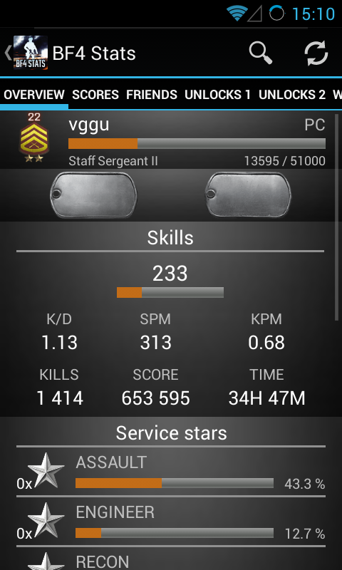 BF4 Stats Premium Screen 3