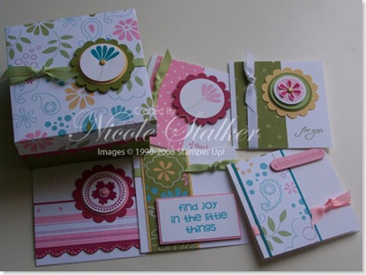 Petals & Paisley 3 x 3 Origami Box & Cards