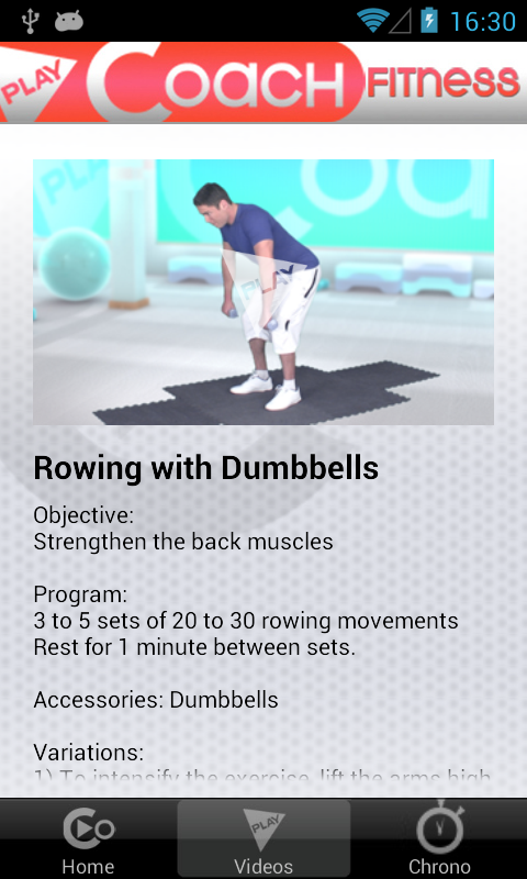 PlayCoach™ Dumbbell Workouts Screen 3