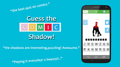 Android application ComicMania: Guess the Shadow screenshort