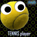 Tennis player logo