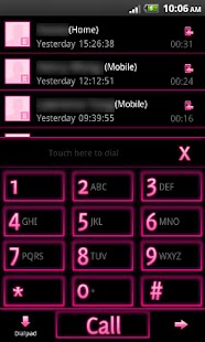 GO Contacts EX Theme Pink Neon