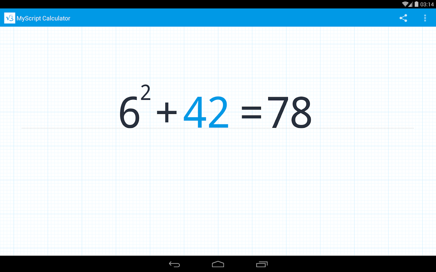 MyScript Calculator - Screenshot